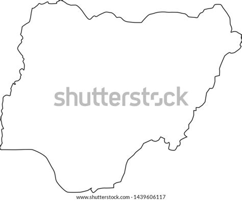 Political Map Country Nigeria Stock Vector Royalty Free 1439606117 Shutterstock