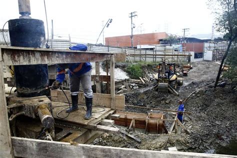 Obras da entrada de Santos avançam frentes de trabalho em quatro