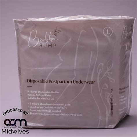 Bubba Bump Disposable Postpartum Underwear The Clinic Shop For Mums