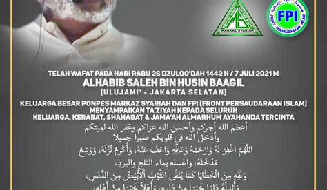 Telah Wafat Hb Saleh Baagil Hb Hamzah Bin Alwi Assegaf Hb Ahmad Almusawa Sy Zainab Baraqbah