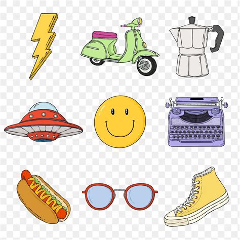 Retro Sticker Png Vector Psd And Clipart With Transparent Background