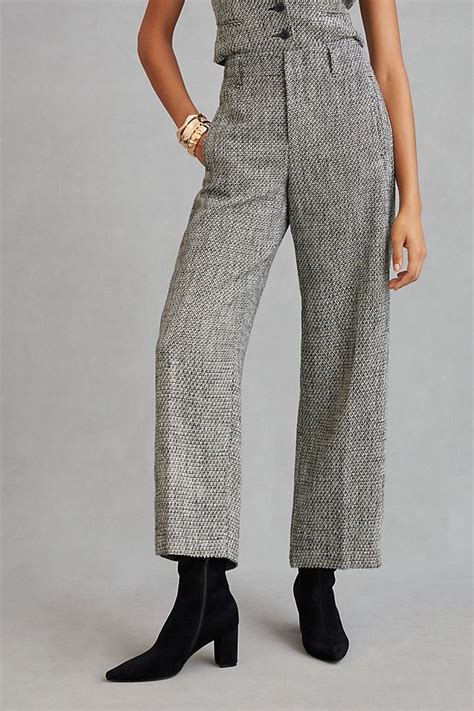 Rag And Bone Dylan Cropped Tweed Pants Anthropologie