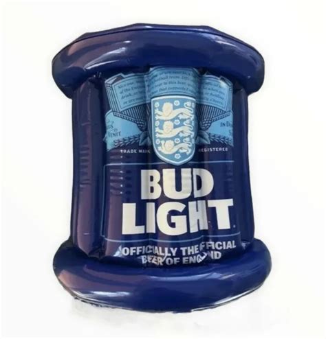 Bud Light Budweiser Inflatable Beer Lager Cooler Ice Bucket Bbq