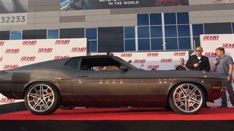 Chip Foose Reveals The Mach Foose Mustang At Sema Youtube