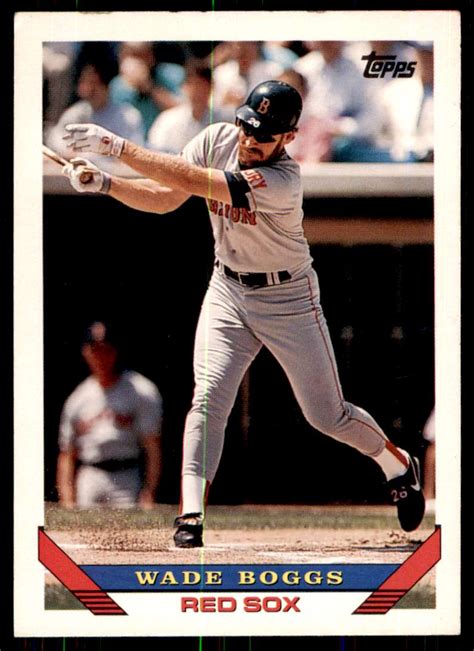 1993 Topps Wade Boggs Boston Red Sox 390 EBay