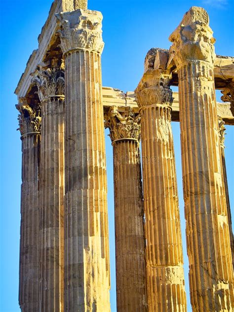 Templo Del Zeus Olímpico Atenas Atica Grecia Imagen de archivo