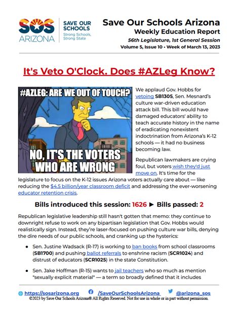 Weekly Ed Report March 13 2023 Save Our Schools Arizona