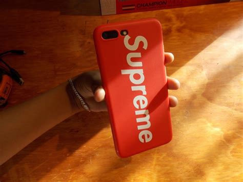 Funda Case Iphone Tipo Supreme Lv Roja Mercado Libre