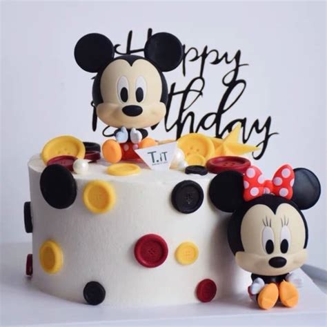 Jual Topper Hiasa Kue Ulang Tahun Sepasang Mickey Dan Minnie Mouse Di