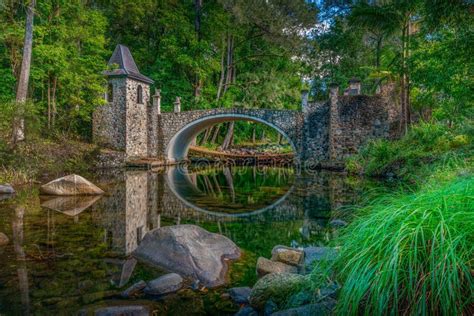 Stone Bridge At The Cedar Creek Samford Brisbane Queensland