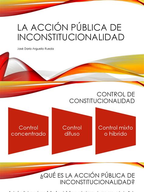 La Acción Pública De Inconstitucionalidad Pdf Constitución