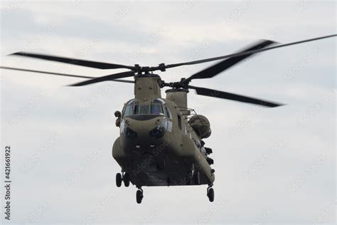 Kanagawa, Japan - May 29, 2019:United States Army Boeing CH-47F Chinook ...