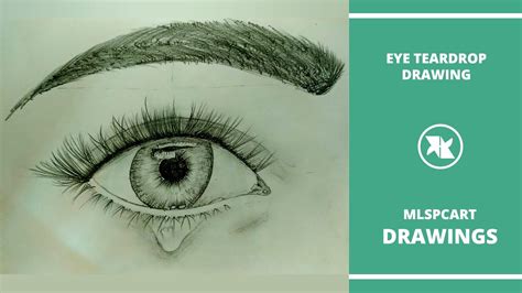 How To Draw An Eye With Teardrop For Beginners Easy Way To Draw A