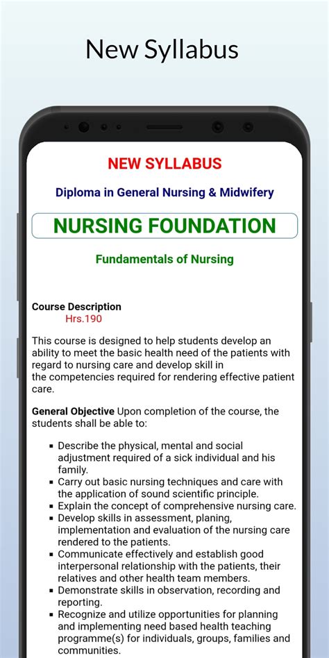 Nursing Foundation Gnm Nursing First Year For Android Download