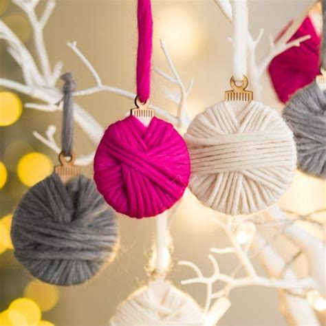 Diy Weaving Balls Of Wool Christmas Baubles Christmas Craft Kit Diy Christmas Baubles