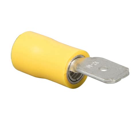 Male Push On Spade Terminals Yellow Ronbar