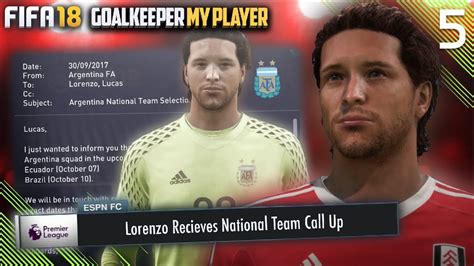 National Team Call Up Fifa Career Mode Goalkeeper W Storylines