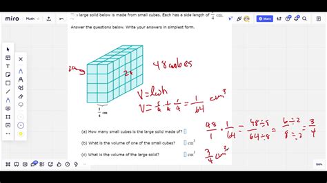 Volume Of A Solid Made Of Cubes With Unit Fraction Edge Lengths Youtube