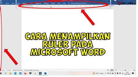 Cara Menampilkan Ruler Di Microsoft Word Youtube