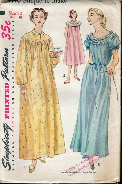 Simple Free Vintage Nightgown Patterns Web Free Girl’s Nightgown Patterns Printable Templates