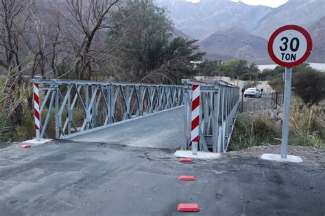 Vicuña Habilitan puente mecano en sector El Algarrobal La Serena Online