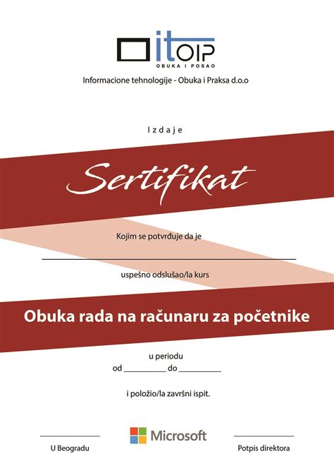 Obuka rada na računaru za početnike Kurs IT OiP