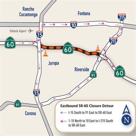 Full Closure Of The 60 Freeway Lanes Starts Tonight Through November