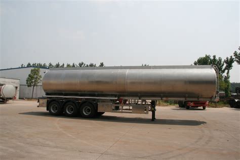 Axle Stainless Steel Aluminum Alloy Tank Semi Trailer For Oil Fuel