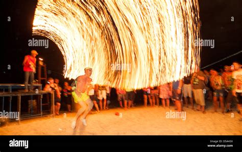 Full Moon Night In Haad Rin Beach Of Koh Phangan Thailand Photo Is