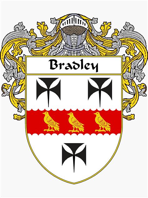 "Bradley Coat of Arms/Family Crest" Sticker for Sale by IrishArms ...