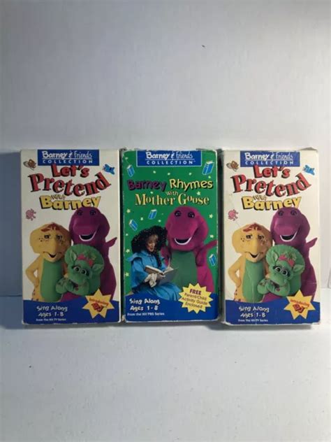 Lot Barney Vhs Barney Rhymes With Mother Goose Let S Pretend With The Best Porn Website