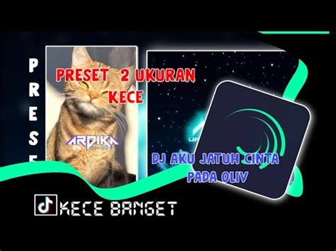 Preset 2 Ukuran DJ AKU JATUH CINTA PADA OLIV 9 16 Dan 1 1