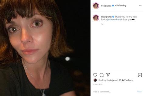 New WonderfulChristinaRicci: A Snapshot: Christina on her instagram-account (October 21, 2020)