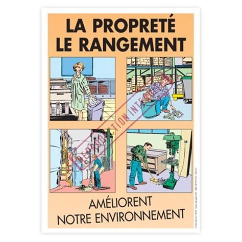 Affiche Sécurité La Propreté Le Rangement Graphito Prévention