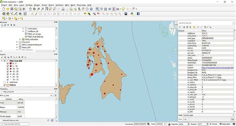 Screenshot Of The Qgis Interface Showing The Locations Of The