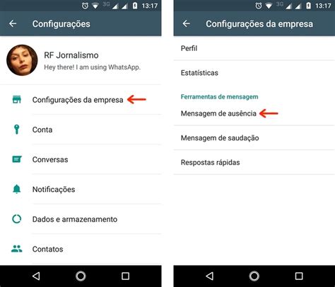 Como Personalizar Mensagens De Sauda O E De Aus Ncia No Whatsapp Business