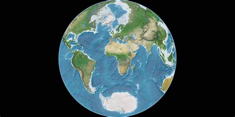 Mapa Mundial En La Proyecci N De James Azimuthal Centrado En De