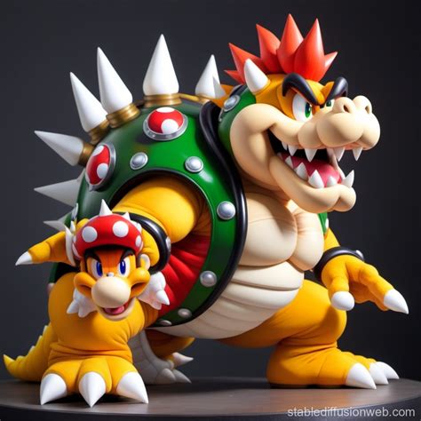 Fusion Bowser From Super Mario Bros And Goofy From Mickey Prompts