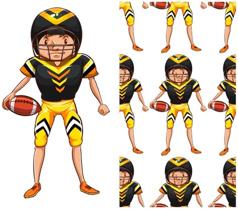 American Football Uniform Vektoren Und Illustrationen Zum Kostenlosen