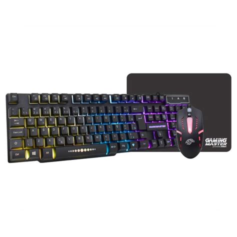 Kit Gamer K Mex Teclado Km Rgb Teclas Abnt Mouse Moa