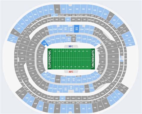 Super Bowl Stadium Seating Chart - Image to u