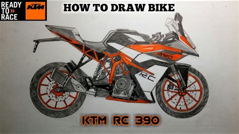 Ktm Drawing Ktm Drawing How To Draw Bike Ktm Rc 390 Ktm Duke Youtube