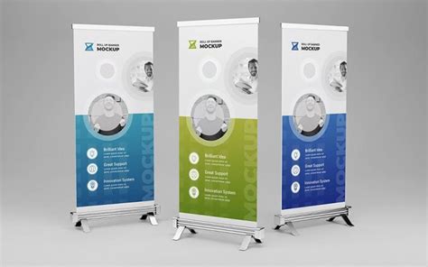 Free Roll-up Banner Mockup - Free mockup