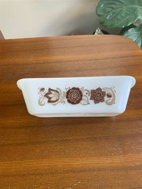 Vintage Mcm Glasbake Loaf Pan Vintage Glasbake Ovenware Etsy