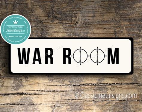 WAR ROOM SIGN War Room Signs Classic Style War Room Sign - Etsy