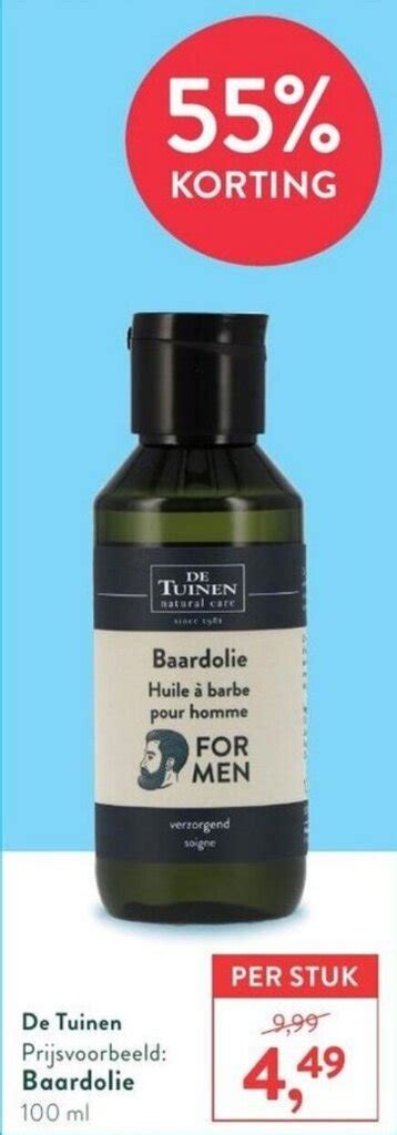 De Tuinen Baardolie 100 Ml Aanbieding Bij Holland Barrett