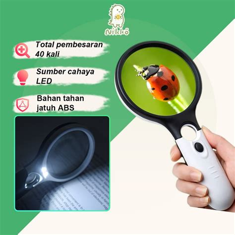 Jual Pengiriman Dalam Jam In Kaca Pembesar Dengan Lampu Led