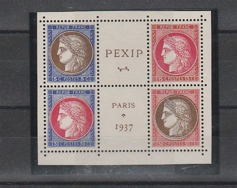 France 1937 Bloc De 4 Du PEXIP Yvert N348 51 Catawiki