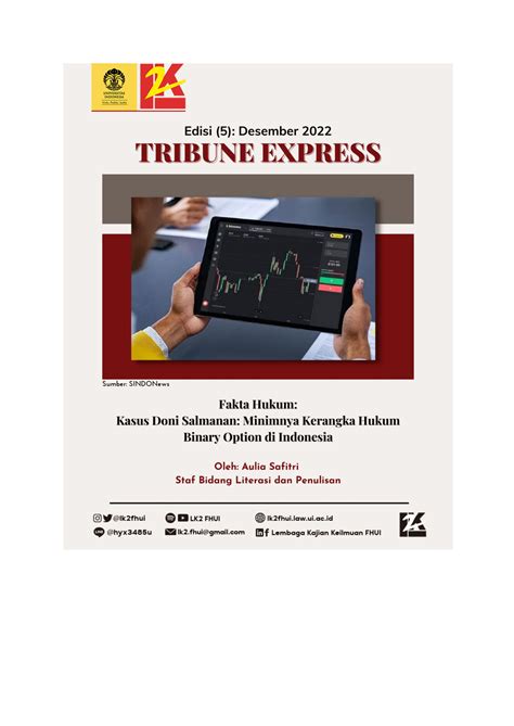 Tribune Express Lk Fakta Hukum Kasus Doni Salmanan Minimnya