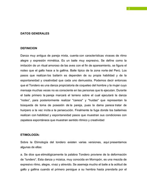 El Tondero Pdf